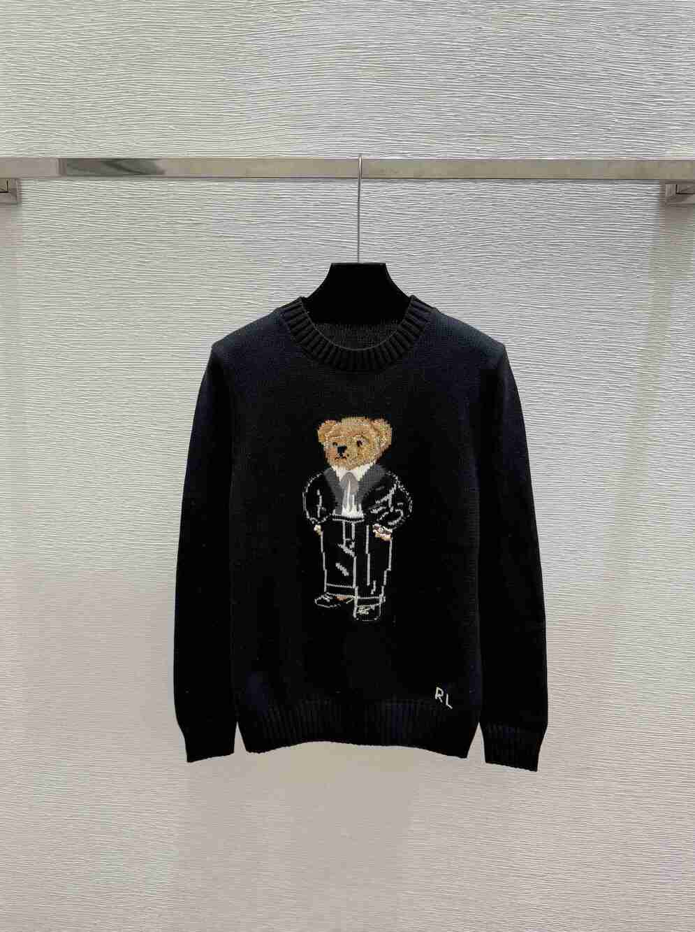 Polo Ralph Lauren Suit Polo Bear Crew Neck Knitted Sweater